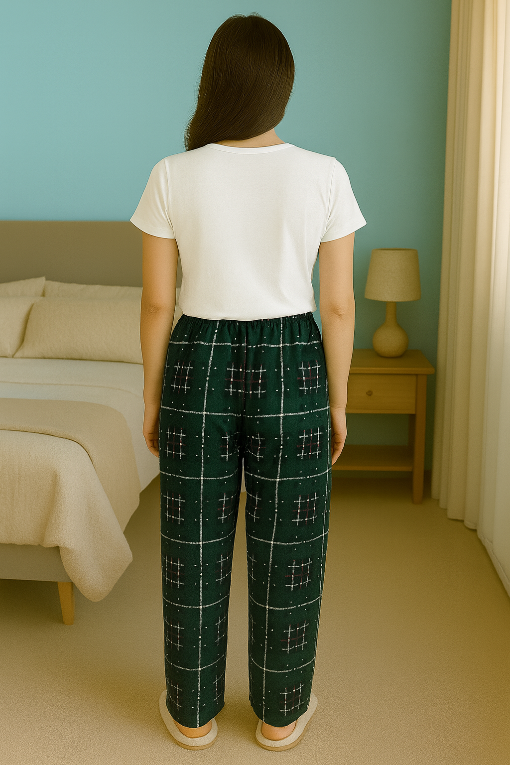 Süet Kadın Pijama Altı